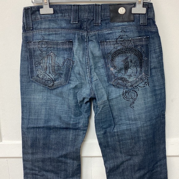 Antik Denim Original Vintage Crystal Logo CottonStretch Jeans NeverUsed - Picture 1 of 16
